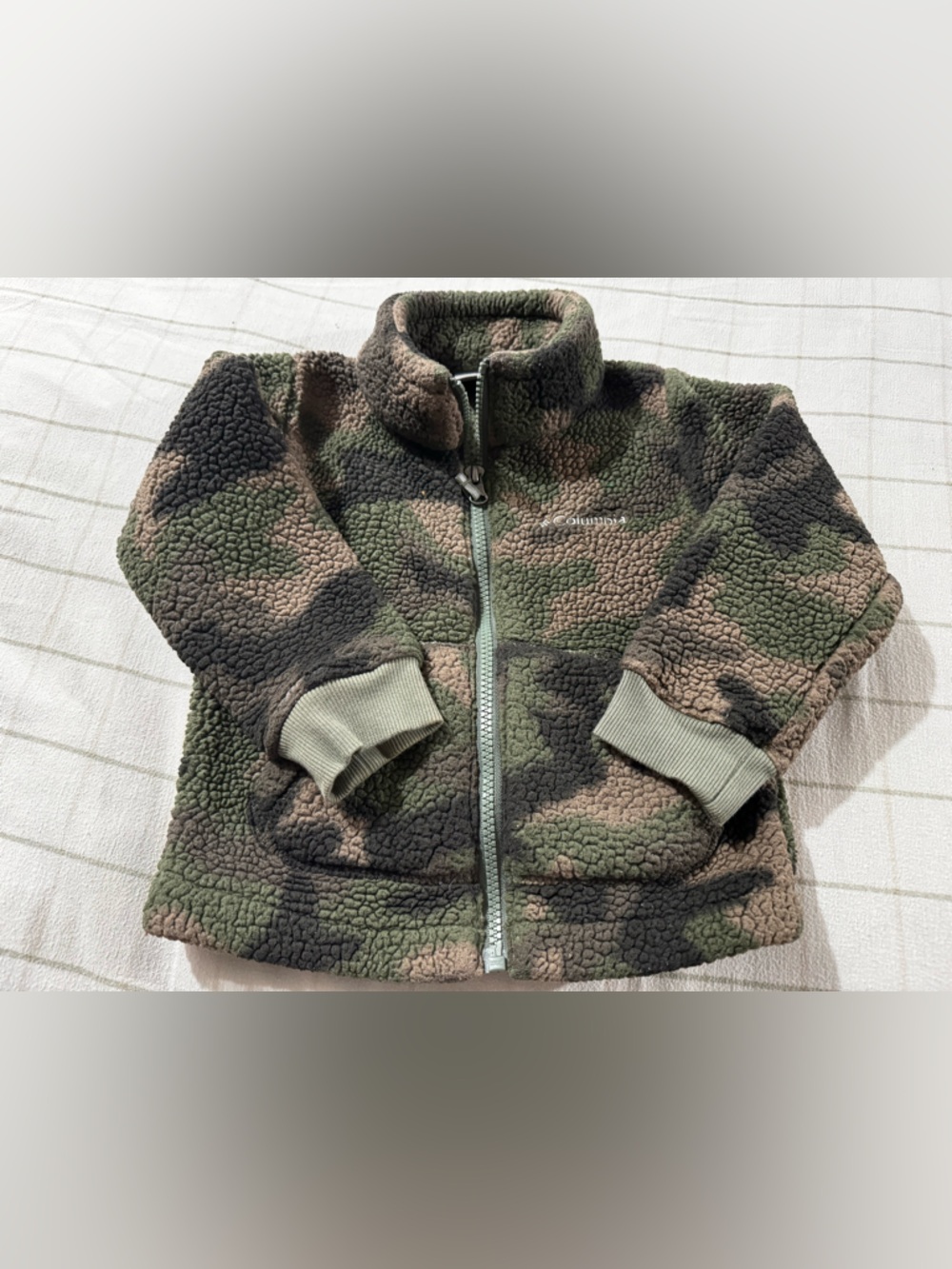 Columbia Olive Green Sherpa Fleece Jacket - Columbia Label